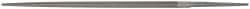 Grobet - 8" Standard Precision Swiss Pattern Round File - Double Cut, 5/16" Width Diam, With Tang - Exact Tool & Supply