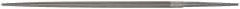 Grobet - 8" Standard Precision Swiss Pattern Round File - Double Cut, 5/16" Width Diam, With Tang - Exact Tool & Supply