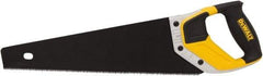 DeWALT - 15" Steel Blade Handsaw - Aluminum, ABS, TPR Handle, Cushion Grip, 20" OAL - Exact Tool & Supply