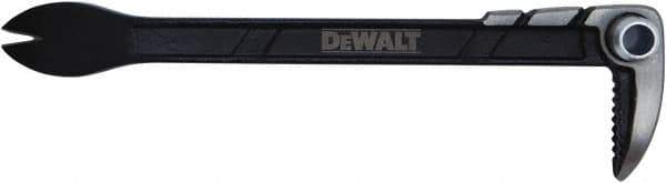 DeWALT - 10" OAL Double End Claw Bar - 1/2" Wide, Steel - Exact Tool & Supply