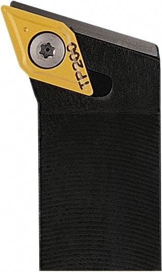 Seco - SDHC, Right Hand Cut, 107.5° Lead Angle, 25mm Shank Height x 25mm Shank Width, Neutral Rake Indexable Turning Toolholder - 150mm OAL, DC..11T3.. Insert Compatibility, Series Screw Lock - Exact Tool & Supply