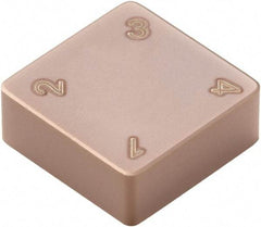Seco - SNMN222 Grade CBN400C PCBN Turning Insert - TiSiN Finish, 90° Square, 1/4" Inscr Circle, 1/8" Thick, 1/32" Corner Radius - Exact Tool & Supply