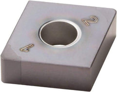 Seco - CNGA433 WZ Grade CBN060K PCBN Turning Insert - TiSiAlN Finish, 80° Diamond, 1/2" Inscr Circle, 3/16" Thick, 3/64" Corner Radius - Exact Tool & Supply