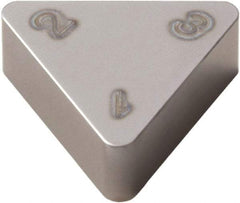 Seco - TNGN22 Grade CBN200 CBN Milling Insert - Uncoated, 1/8" Thick, 1/4" Inscribed Circle - Exact Tool & Supply