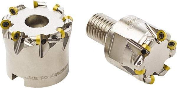 Seco - 40mm Cut Diam, 3mm Max Depth, 16mm Arbor Hole, 8 Inserts, RDH... 06T1 Insert Style, Indexable Copy Face Mill - 17,600 Max RPM, 35mm High, Through Coolant - Exact Tool & Supply