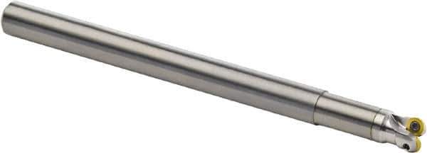 Seco - 10mm Cutting Diam, 10mm Shank Diam, 2.5mm Max Depth of Cut, Straight Shank Indexable Copy End Mill - 2 Inserts, RDH.. 0501 Insert, R217.29 Toolholder, Carbide - Exact Tool & Supply
