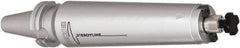 Seco - DIN69871-50 Taper Shank 27mm Pilot Diam Shell Mill Holder - 12.6" Flange to Nose End Projection, 2.36" Nose Diam, Through-Spindle & DIN Flange Coolant - Exact Tool & Supply