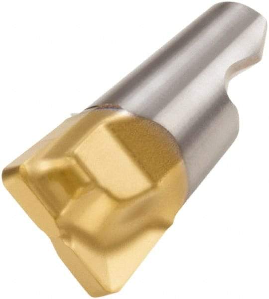Seco - MM12 MD05 Grade F30M Carbide End Milling Tip Insert - 2 Flutes, 0.472" Cutting Diam, 0.335" Depth of Cut, 0.402" Extension, 0.039" Cnr Rad - Exact Tool & Supply
