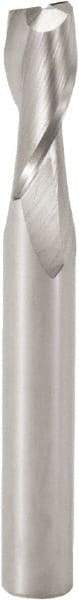 Seco - 1.5mm, 6mm LOC, 3mm Shank Diam, 40mm OAL, 2 Flute, Solid Carbide Square End Mill - Single End, Uncoated, Spiral Flute, 30° Helix, Centercutting, Right Hand Cut, Right Hand Flute, Series J93 - Exact Tool & Supply