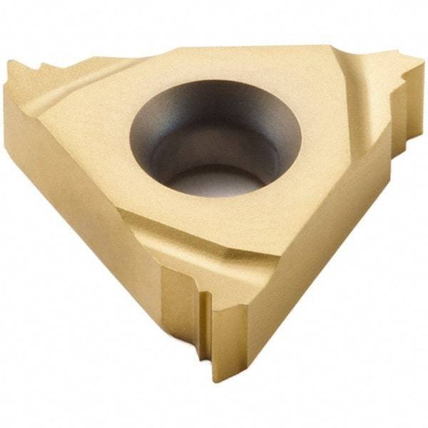 Seco - 16ER External Right Hand 11 Whitworth Laydown Threading Insert - Grade CP500, TiAlN/TiN Coated Carbide - Exact Tool & Supply