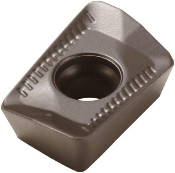 Seco - XOMX10T304 ME07 Grade T350M Carbide Milling Insert - TiCN/Al2O3 Finish, 0.151" Thick, 0.27" Inscribed Circle - Exact Tool & Supply