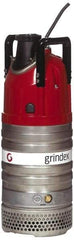 Grindex - 2-2/5 hp, 230 Amp Rating, 230 Volts, Nonautomatic Operation, Dewatering Pump - 1 Phase, Aluminum Housing - Exact Tool & Supply