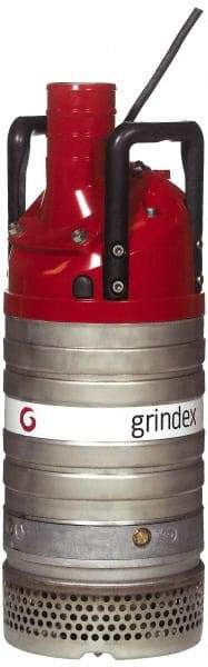 Grindex - 4-2/5 hp, 460 Amp Rating, 460 Volts, Nonautomatic Operation, Dewatering Pump - 3 Phase, Aluminum Housing - Exact Tool & Supply