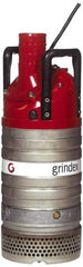 Grindex - 4-2/5 hp, 460 Amp Rating, 460 Volts, Nonautomatic Operation, Dewatering Pump - 3 Phase, Aluminum Housing - Exact Tool & Supply
