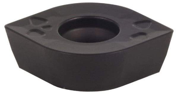 Kennametal - SDPT43 GB2 Grade KCPK30 Carbide Milling Insert - TiN/TiCN/Al2O3 Finish, 3/16" Thick, 1/2" Inscribed Circle, 0.8mm Corner Radius - Exact Tool & Supply