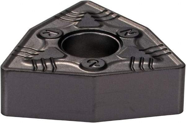 Iscar - WNMG432 NR Grade IC907 Carbide Turning Insert - TiAlN/TiN Finish, 80° Trigon, 1/2" Inscr Circle, 3/16" Thick, 1/32" Corner Radius - Exact Tool & Supply
