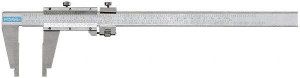 Fowler - 0 to 60" Stainless Steel Vernier Caliper - 0.02mm Graduation, 7-1/2" Jaw Depth, 0.005" Accuracy, Includes Inside Diameter, Outside Diameter - Exact Tool & Supply