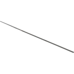 Grobet - 4" Standard Precision Swiss Pattern Round Parallel File - Double Cut, 1/16" Width Diam, With Tang - Exact Tool & Supply