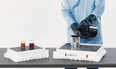 UltraTech - 1.25 Gal Sump Capacity Polyethylene Spill Tray - Exact Tool & Supply