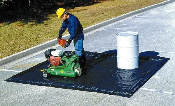 UltraTech - 25 Gal Polyethylene Low Wall Berm - 2" High x 2' Wide x 7" Long - Exact Tool & Supply