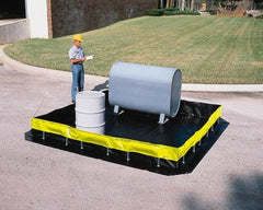 UltraTech - 5,610 Gal Polyethylene High Wall Berm - 1' High x 15' Wide x 50" Long - Exact Tool & Supply