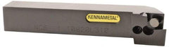 Kennametal - 1.108...93DEG, Right Hand Cut, 63/64" Shank Height x 25mm Shank Width, Positive Rake Indexable Turning Toolholder - 150mm OAL, D2FIX15..LHP/FN/MS Insert Compatibility, Series Fix-Perfect - Exact Tool & Supply