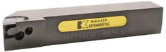 Kennametal - 1.108...90DEG, Right Hand Cut, 63/64" Shank Height x 25mm Shank Width, Positive Rake Indexable Turning Toolholder - 150mm OAL, E2FIX10..R.. Insert Compatibility, Series Fix-Perfect - Exact Tool & Supply