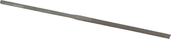 Grobet - 4" Needle Precision Swiss Pattern Equalling File - Round Handle - Exact Tool & Supply