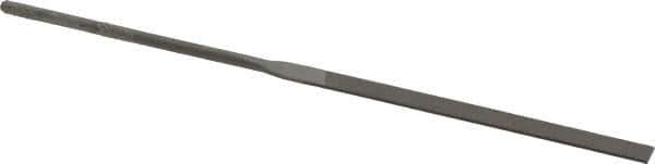 Grobet - 5-1/2" Needle Precision Swiss Pattern Equalling File - Round Handle - Exact Tool & Supply