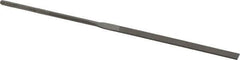 Grobet - 5-1/2" Needle Precision Swiss Pattern Equalling File - Round Handle - Exact Tool & Supply