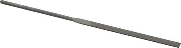 Grobet - 5-1/2" Needle Precision Swiss Pattern Equalling File - Round Handle - Exact Tool & Supply