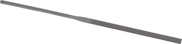 Grobet - 6-1/4" Needle Precision Swiss Pattern Equalling File - Round Handle - Exact Tool & Supply