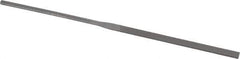Grobet - 6-1/4" Needle Precision Swiss Pattern Equalling File - Round Handle - Exact Tool & Supply