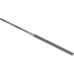 Grobet - 6-1/4" Needle Precision Swiss Pattern Equalling File - Round Handle - Exact Tool & Supply