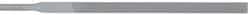 Grobet - 6-1/4" Needle Precision Swiss Pattern Equalling File - Round Handle - Exact Tool & Supply