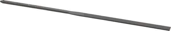 Grobet - 6-1/4" Needle Precision Swiss Pattern Equalling File - Round Handle - Exact Tool & Supply