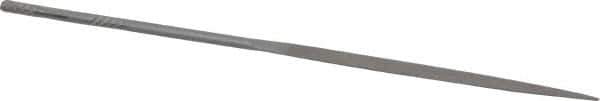 Grobet - 5-1/2" Needle Precision Swiss Pattern Half Round File - Round Handle - Exact Tool & Supply