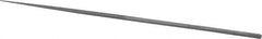 Grobet - 6-1/4" Needle Precision Swiss Pattern Round File - Round Handle - Exact Tool & Supply