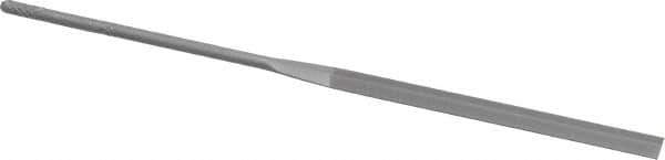 Grobet - 5-1/2" Needle Precision Swiss Pattern Slitting File - Round Handle - Exact Tool & Supply