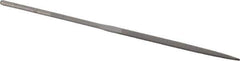 Grobet - 5-1/2" Needle Precision Swiss Pattern Warding File - Round Handle - Exact Tool & Supply