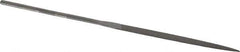 Grobet - 6-1/4" Needle Precision Swiss Pattern Warding File - Round Handle - Exact Tool & Supply
