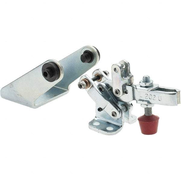 De-Sta-Co - 200 Lb Inner Hold Capacity, Horiz Mount, Air Power Hold-Down Toggle Clamp - 1/8 NPT Port, 34 Max psi, 102° Bar Opening, 26.92mm Height Under Bar - Exact Tool & Supply