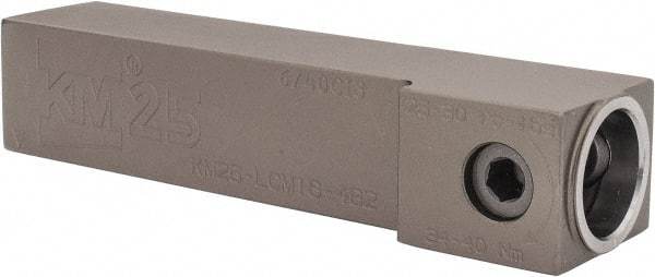 Kennametal - Left Hand Cut, KM25 Modular Connection, Square Shank Lathe Modular Clamping Unit - 1" Square Shank Length, 1" Square Shank Width, 4.819" OAL, Series LCM Square Shank - Exact Tool & Supply