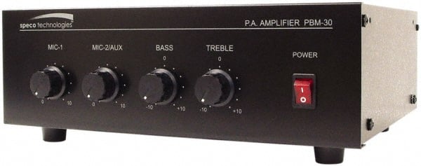 Speco - 30 Watt, 3 Front Panel Control Public Address Amplifier - Exact Tool & Supply