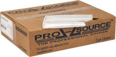 PRO-SOURCE - 0.2 mil Thick, Household/Office Trash Bags - 24" Wide x 23" High, Clear - Exact Tool & Supply