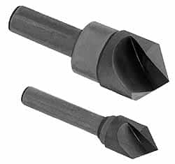Hertel - 1/8" Head Diam, 1/8" Shank Diam, 1 Flute 100° High Speed Steel Countersink - Exact Tool & Supply