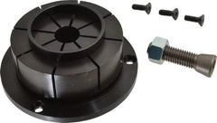 Mitee-Bite - 1.15 to 4.06" Expansion Diam, 10,000 Lb Holding Force, 1/4-20 Mounting Screw, 5/8-11 Center Screw, Mild Steel ID Expansion Clamps - Exact Tool & Supply