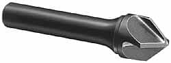 Hertel - 1" Head Diam, 1/2" Shank Diam, 4 Flute 100° Solid Carbide Countersink - Exact Tool & Supply