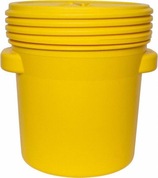 Eagle - 20 Gallon Closure Capacity, Screw On Closure, Yellow Lab Pack - 5 Gallon Container, Polyethylene, 125 Lb. Capacity, UN 1H2/X57/S Listing - Exact Tool & Supply