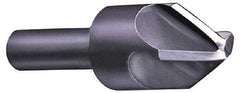 Hertel - 1" Head Diam, 1/2" Shank Diam, 4 Flute 90° High Speed Steel Countersink - 2-13/16" OAL, Straight Shank - Exact Tool & Supply